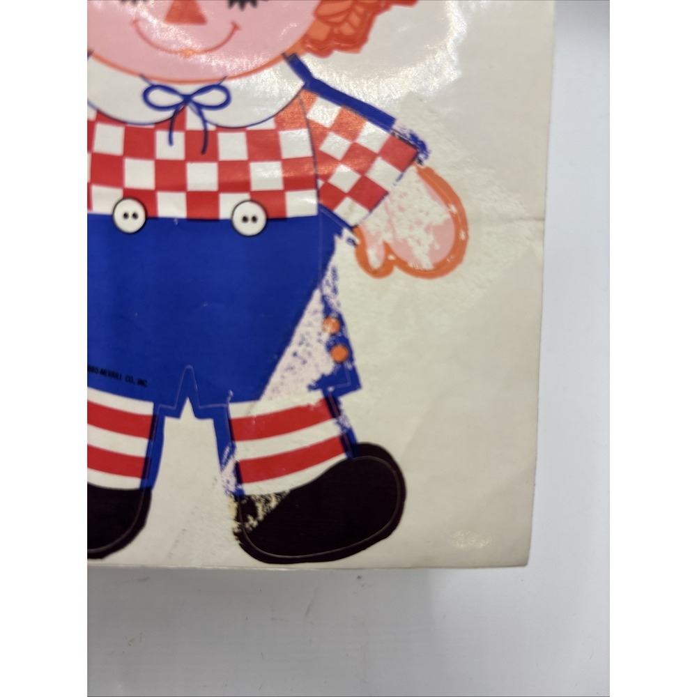 Vtg‎ Raggedy Andy Self Adhesive Sticker Hallmark - Single Sticker READ - Picture 5 of 7